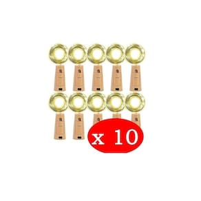 Luzes de cortiça Fairy Wire 2m 20 LED brancas quentes para casamento X10
