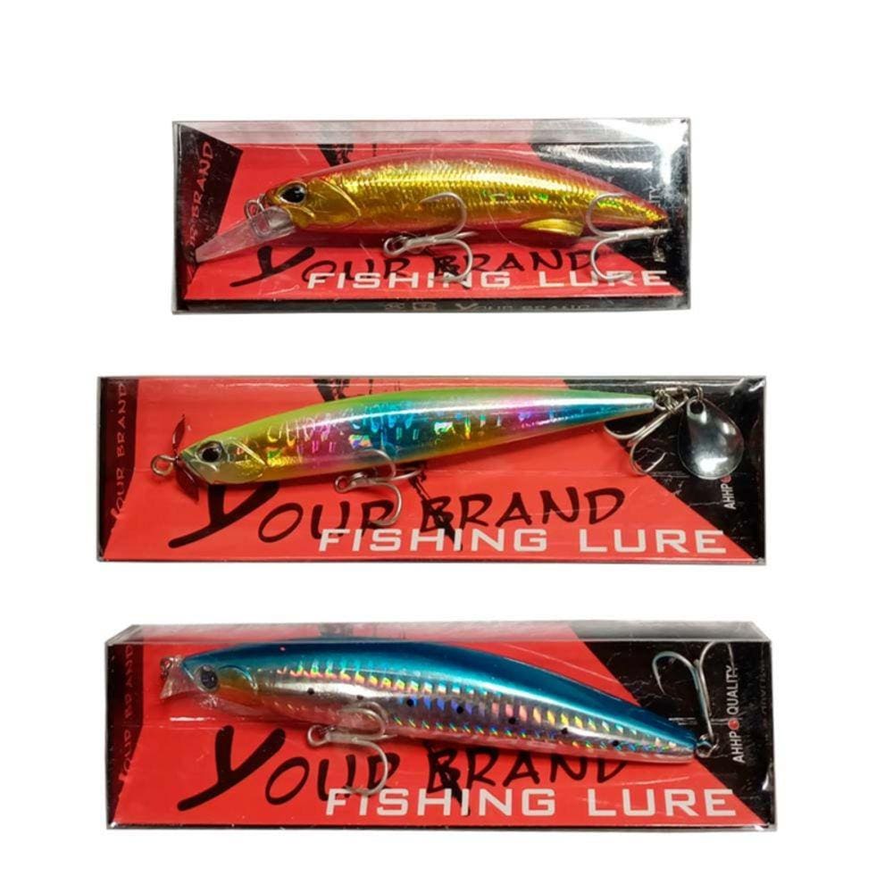 Isca de pesca com isca SP Minnow 25-40g com 3 ganchos fortes