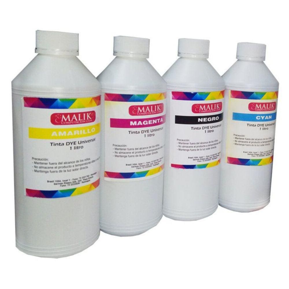 Pacote de tinta Dblue Universal de 4 litros para todas as estações - 4 cores