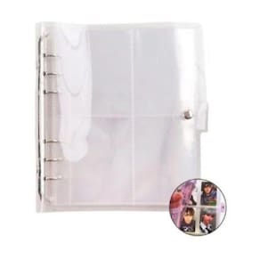 Pasta de cartão fotográfico com 200 bolsos de 6,5 x 8,9 cm em PVC