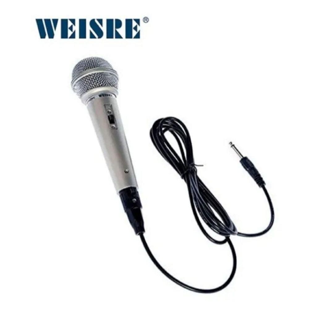 Microfone Weisre Satin Color Horn com cabo XLR + PLUG