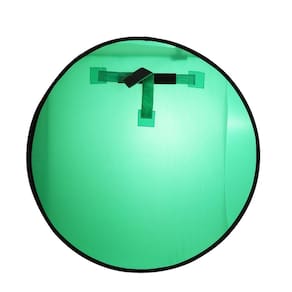 Pano de fundo: verde, streaming de vídeo, 110 cm x 110 cm