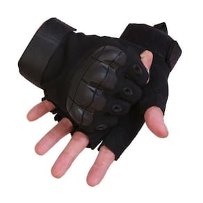 Luvas de motocicleta Black Knuckle Protection Tactical