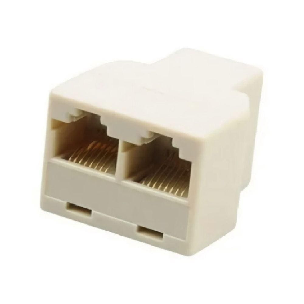 Adaptador Splitter DUAL RJ45 Cat5 6 LAN 1 a 2 para computadores