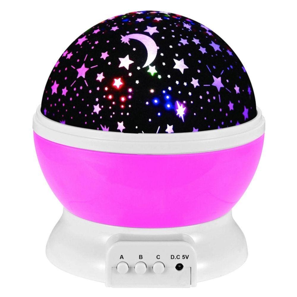 Lâmpada noturna Children`s Star Projector Giratório