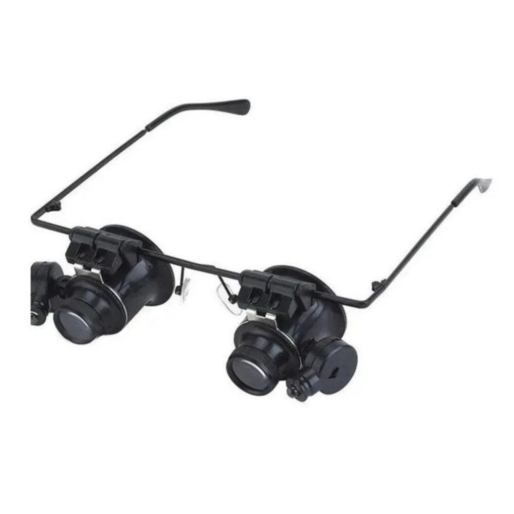 Lentes de aumento X20 com luz LED integrada