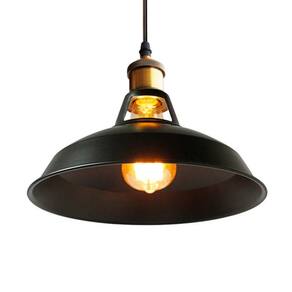Lâmpada de teto com decoração retrô vintage de 31 cm de diâmetro