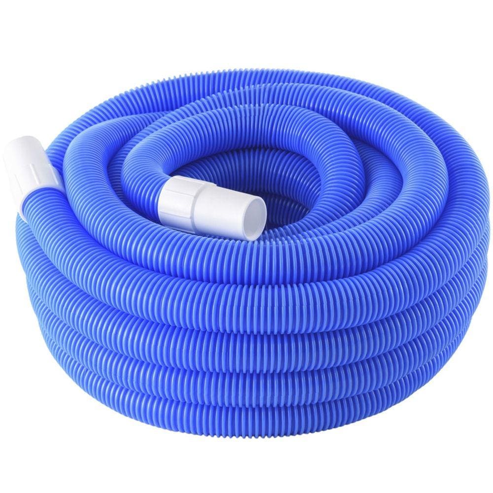 Mangueira de piscina de 15 m azul genérica com terminais de 4,5 cm de largura