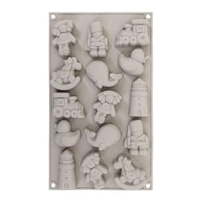 Molde de silicone, brinquedos, decoração de pastelaria, boneca, boneca, baleia, pato