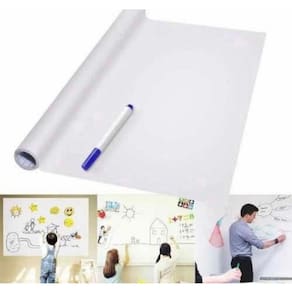 Forro adesivo para quadro branco 45 cm x 100 cm + 3 marcadores