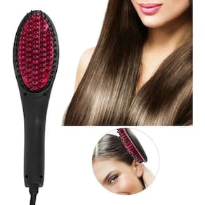 Escova de alisador de cabelo elétrica 50328 com gerador de íons