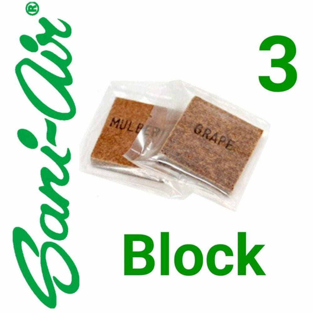 Blocos aromatizantes Sani Air Pack 3 para escritórios e veículos
