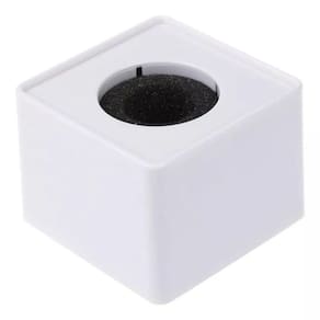 Suporte de logotipo de cubo de acrílico para microfone portátil