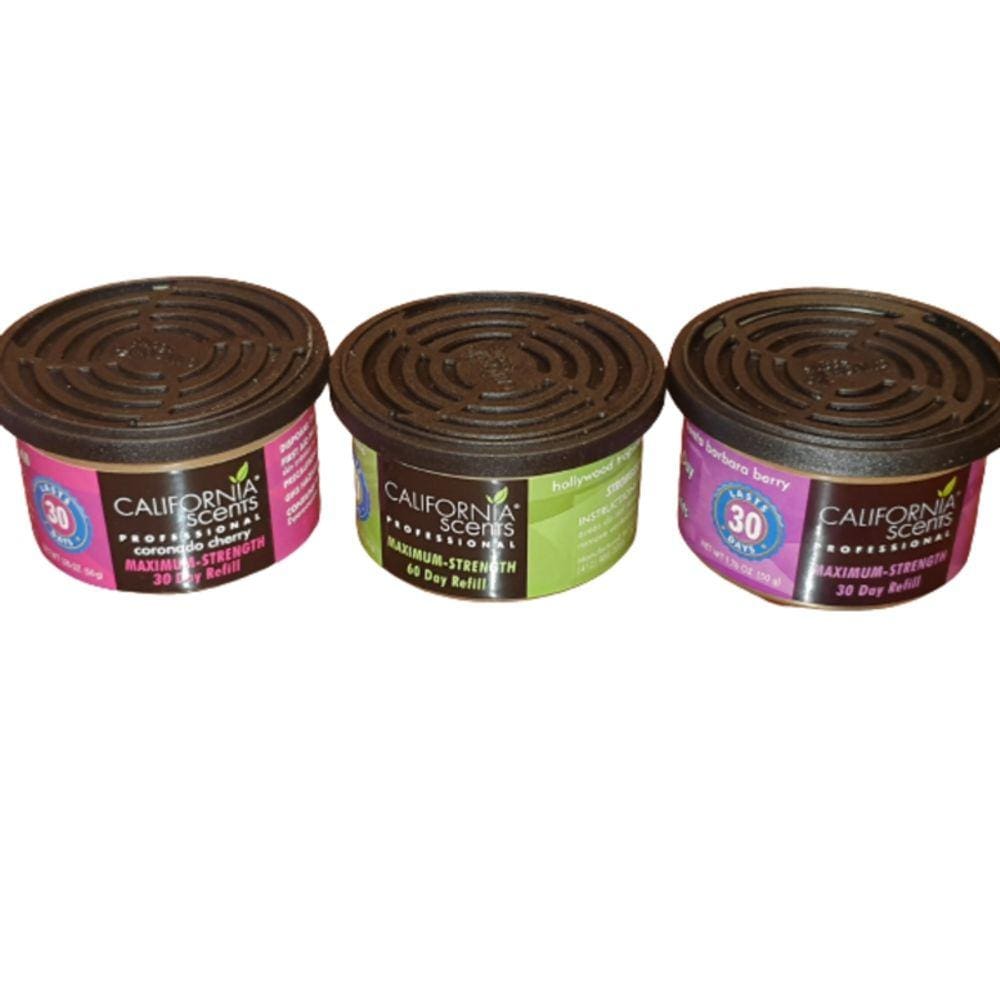 Aromatizer California Scent para veículo, pacote com 3