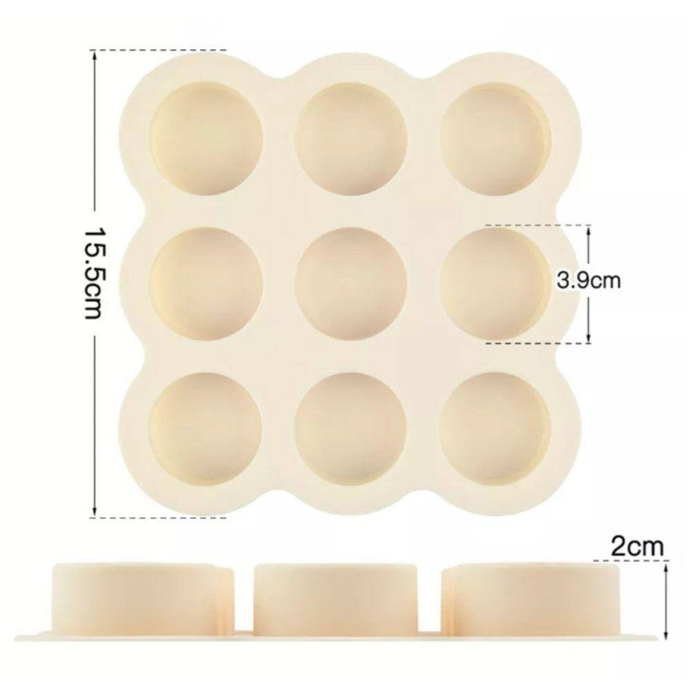 Molde de bolo Simple Perfect Mini Alfajores de silicone com 9 cavidades