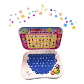 Mini laptop de brinquedo interativo didático para crianças