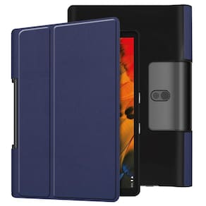 Capa para tablet Lenovo Yoga 10.1 YT-X705 azul em couro sintético