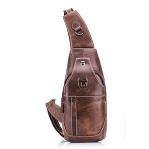 Bolsa de couro vintage Cross Body Bullcaptain Banano