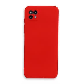 Capa de telefone Motorola G50 5G vermelha de silicone anti-detonante