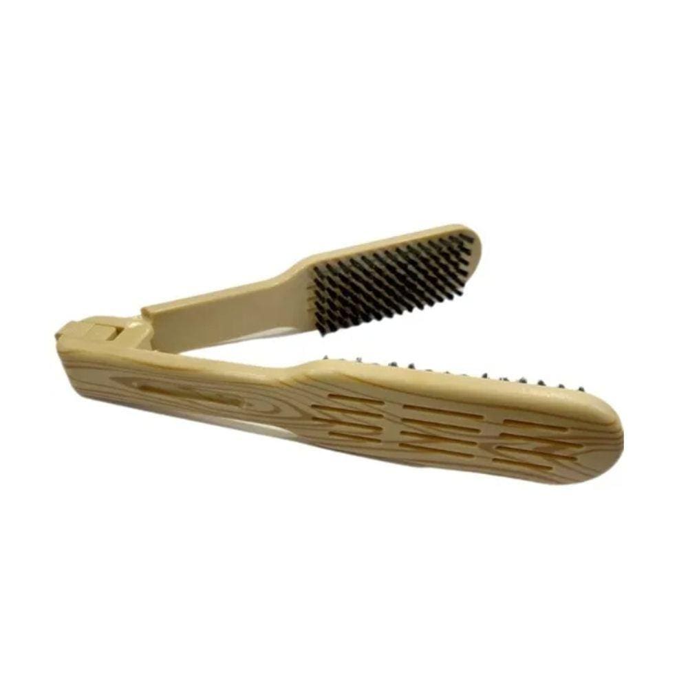 Escova anties de alisamento de cabelo Generic Wood Color