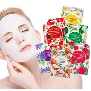 Máscara facial hidratante 24 unidades Palta/Coco/Rosa 20 mL