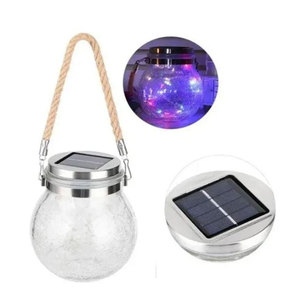 Luminária pendente LED solar Garden Warm Light Glass IP66
