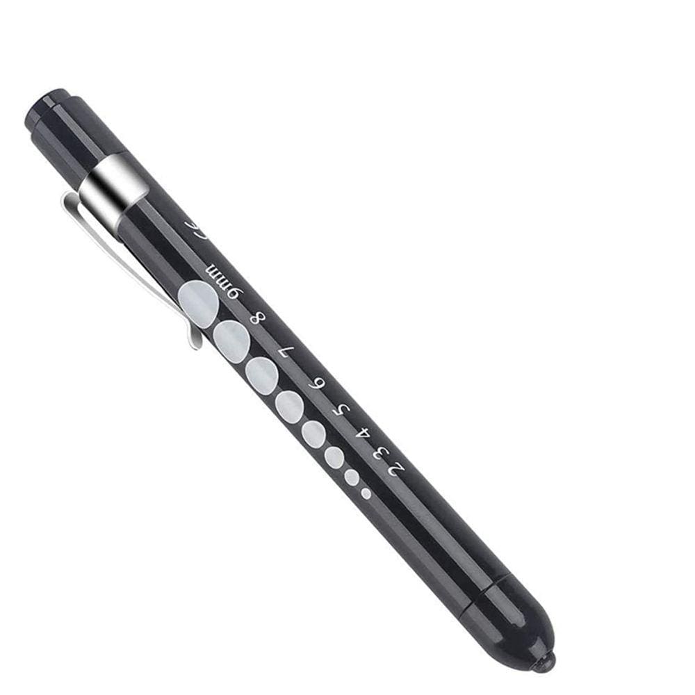 Lanterna médica Pupilar Reflex com régua e lâmpada LED