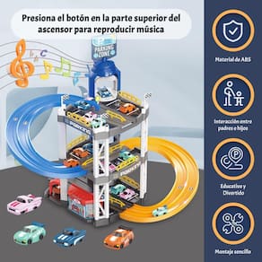 Toy Tracks Cars com música Career Lifter para crianças