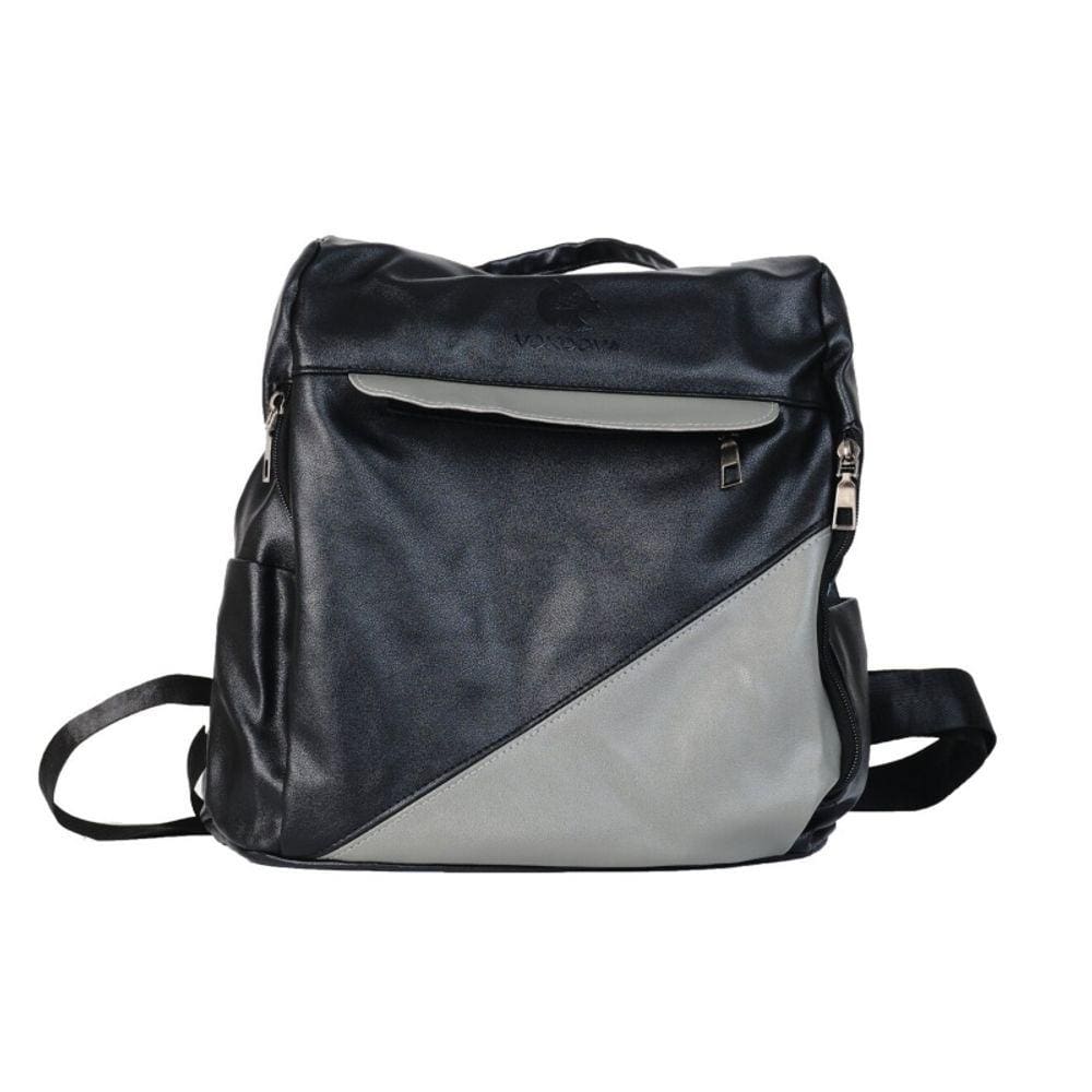 Mochila anti-roubo Black Woman Cinza em Couro Sintético