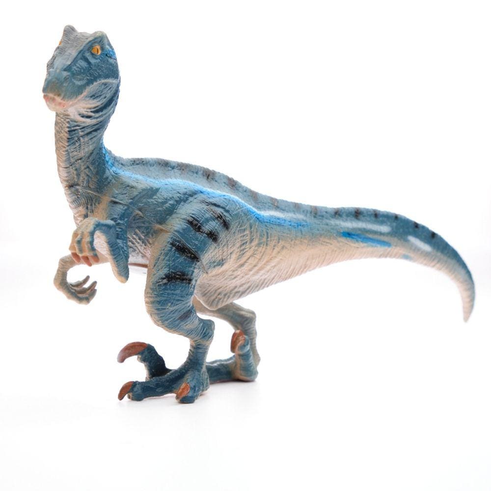 Figura de dinossauro Velociraptor de 24 cm de plástico para crianças a partir de 3 anos