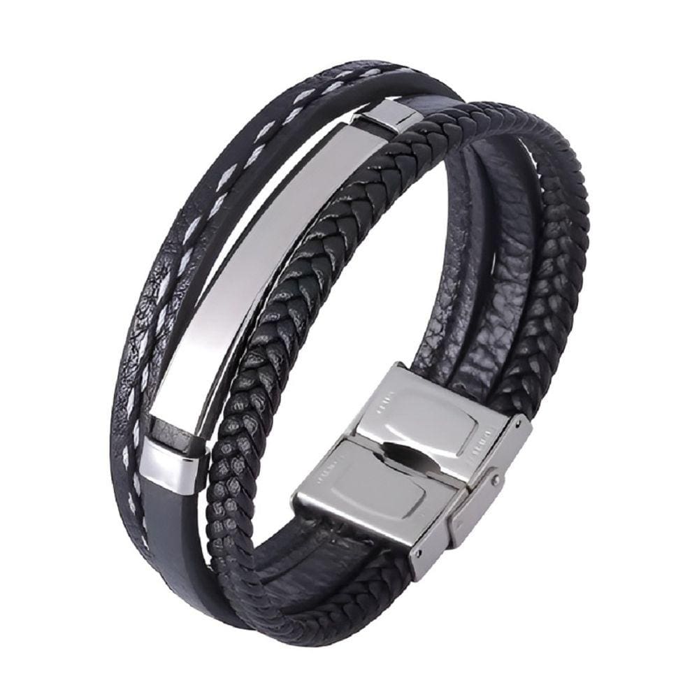 Pulseira de couro Viking para homens e mulheres