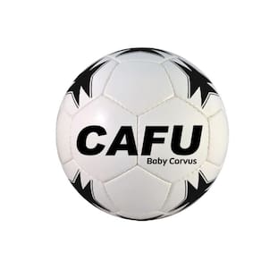 Bola de Futsal Baby Cafu Corvus PU BLPNG No. 3 branco-preta