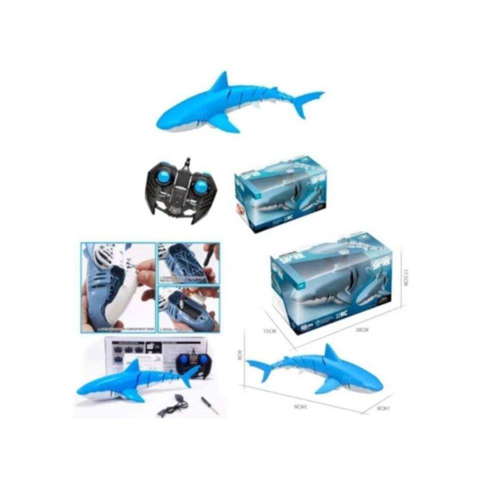 Controle remoto Shark Toy Shark 38cm com velocidade de 10km/h