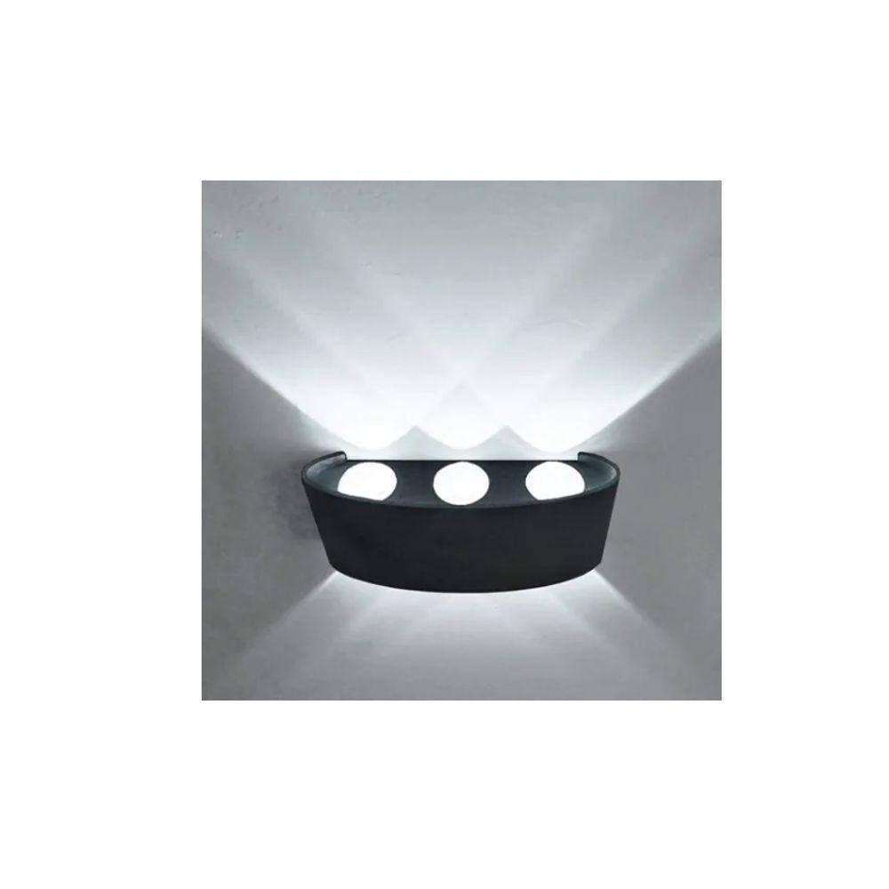 Lâmpada de parede LED genérica 6W Cold Light 6500K à prova d`água IP65