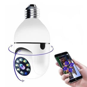 Câmera IP Yoosee 360° E27 1080p Motorizada com Detecção de Movimento