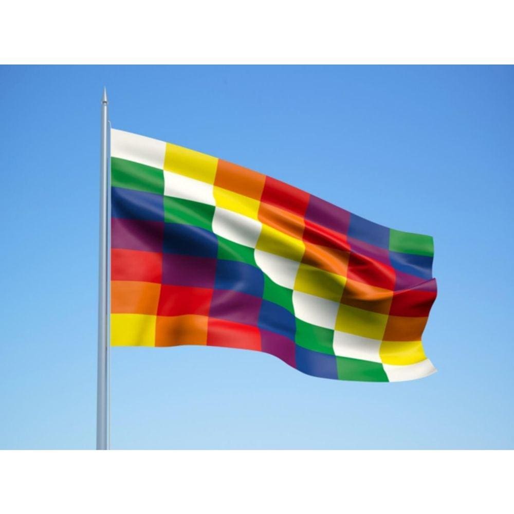 Bandeira: cidades nativas de Whipala, Sanfex, 60x90cm