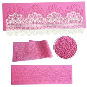 Molde de cozimento de renda de silicone 46545 para decoração de bolos