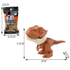 Mini Dinosaurs Finger Teethers, conjunto de 4 modelos colecionáveis