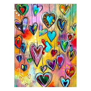 Pintura de diamante Bordado Happy Hearts 30x40 cm