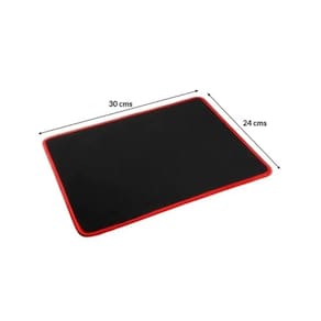 Mouse Pad Dugu Store Gamer preto 30x24cm com borda costurada