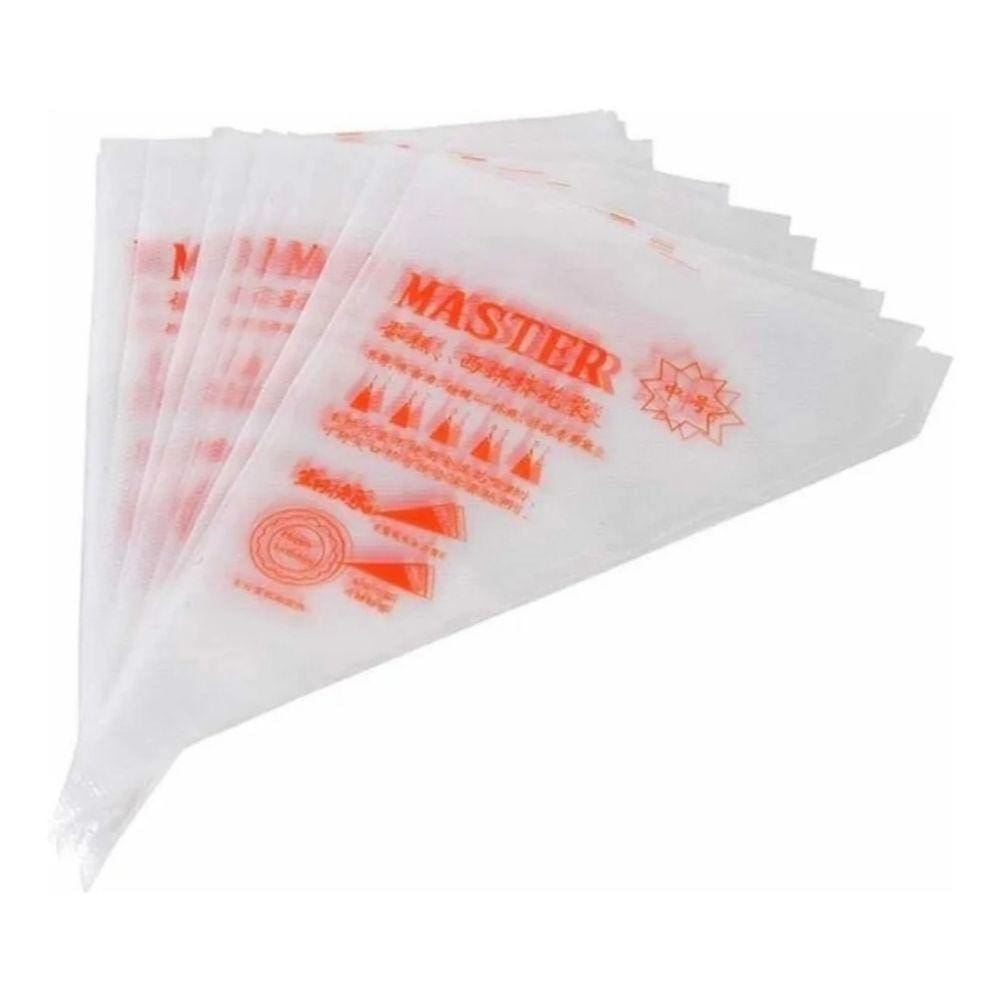 Mangas de confeitaria descartáveis, pacote de 35 cm com 100