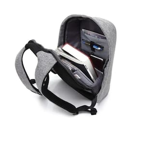 Mochila para notebook, bolsa anti-roubo, poliéster repelente de água