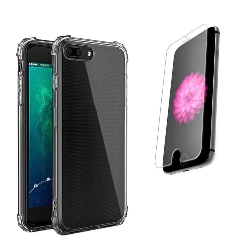 Capa e película de vidro para 7 Plus reforçada e transparente