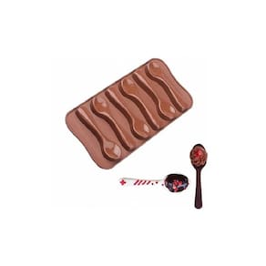 Moldes de chocolate, moldes de silicone, moldes de chocolate, colheres