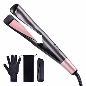 Alisador e modelador de cabelo 2 em 1 Wavy Straighten Placha