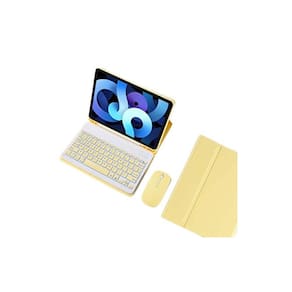 Capa com teclado e mouse em espanhol para 10.2