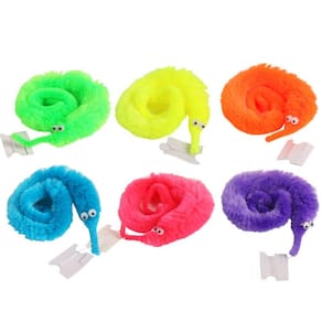 Brinquedo de tratamento de pulso Magic Worm para crianças e adultos (pacote com 6)