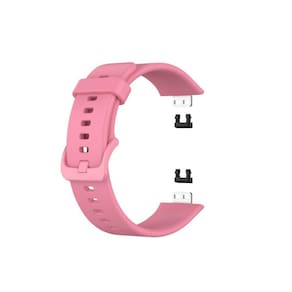 Pulseira de pulseira para Huawei Watch Fit Pink Silicone