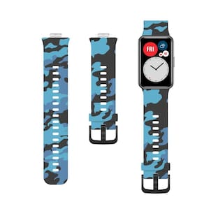 Pulseira para Huawei Watch Fit Blue Silicone