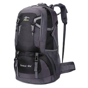 Mochila Camping Outdoor Trekking 60L preta